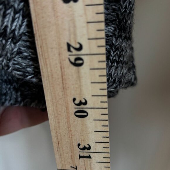 Style and Co Woman Sweater Open-Front Cardigan Black White Acrylic Womens 1X - Picture 9 of 12